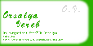 orsolya vereb business card